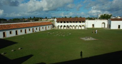 Vista panorâmica da Fortaleza de Santa Catarina, em Cabedelo/PB