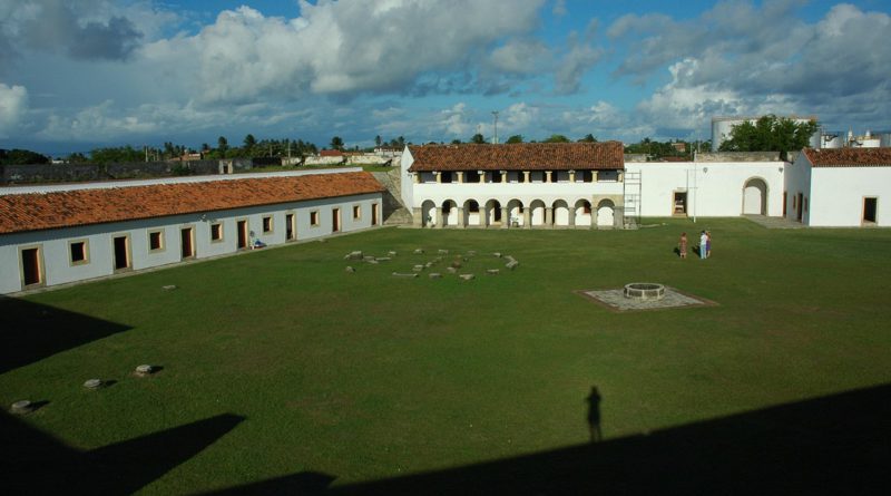 Vista panorâmica da Fortaleza de Santa Catarina, em Cabedelo/PB