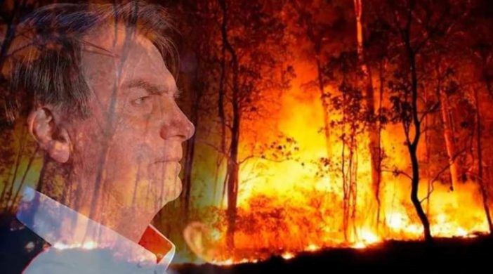 Amazonia em chamas e bolsonaro