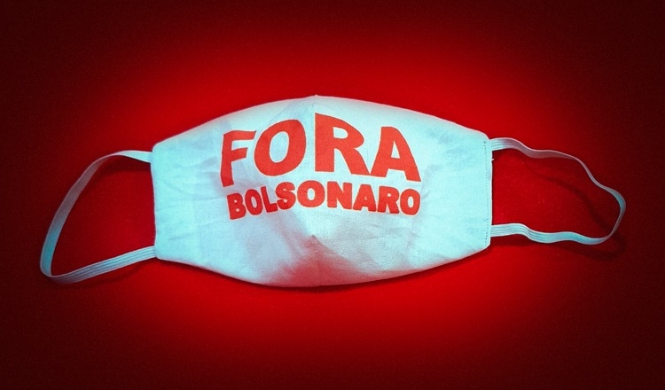 Máscara Fora Bolsonaro