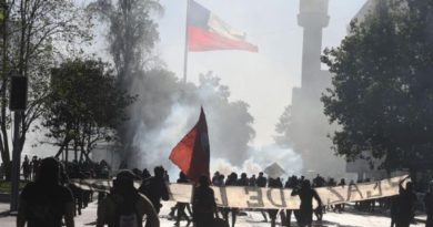 protesto no Chile