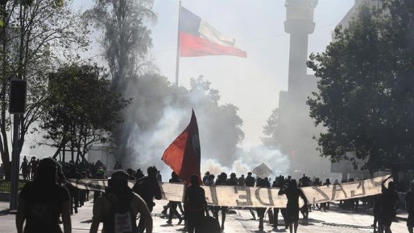 protesto no Chile
