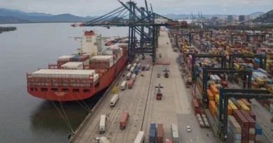 imagem do porto de Santos/SP